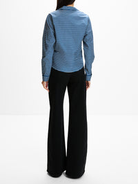 Horizonte Blouse,ANDRES OTALORA,NAVY STRIPES,Image 3