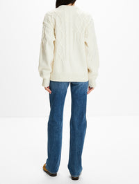 Signature Sweater,AMIYA,OFF WHITE,Image 3