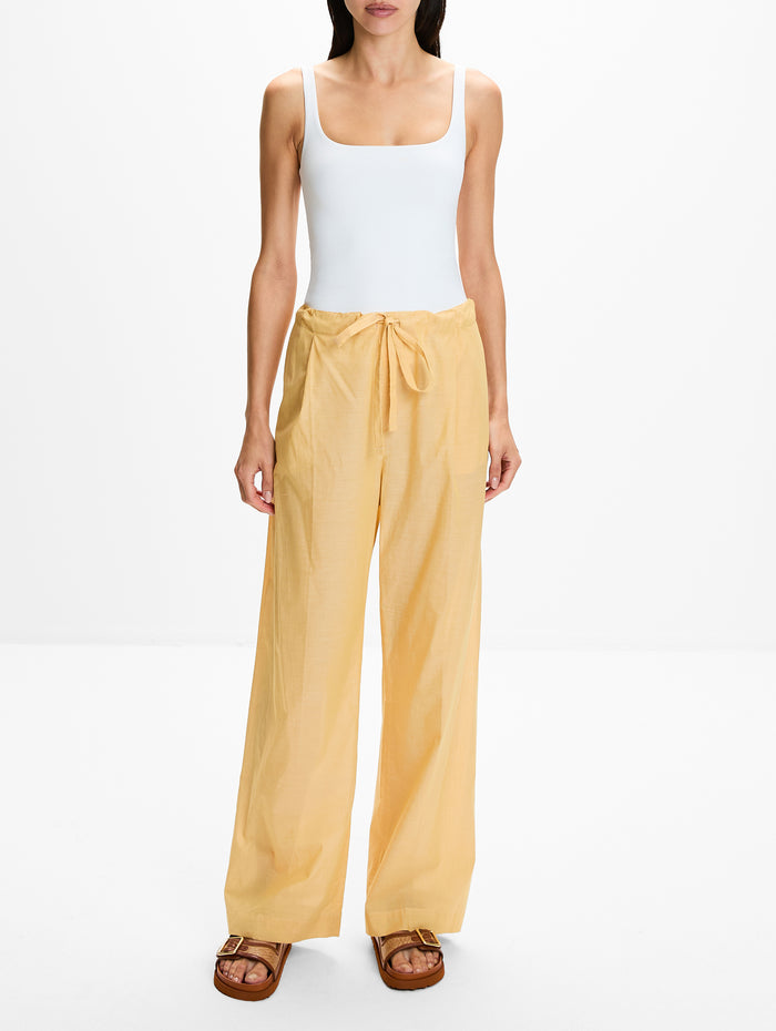 Voile Drawcord Pant,ANOTHER TOMORROW,MIMOSA,Image 1