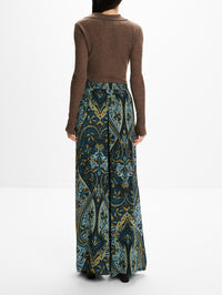 Sawyer Wide Leg Pant,ULLA JOHNSON,PRUSSIAN,Image 4