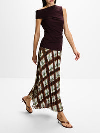 Otta Skirt,CARA CARA,PAINTED PLAID,Image 3