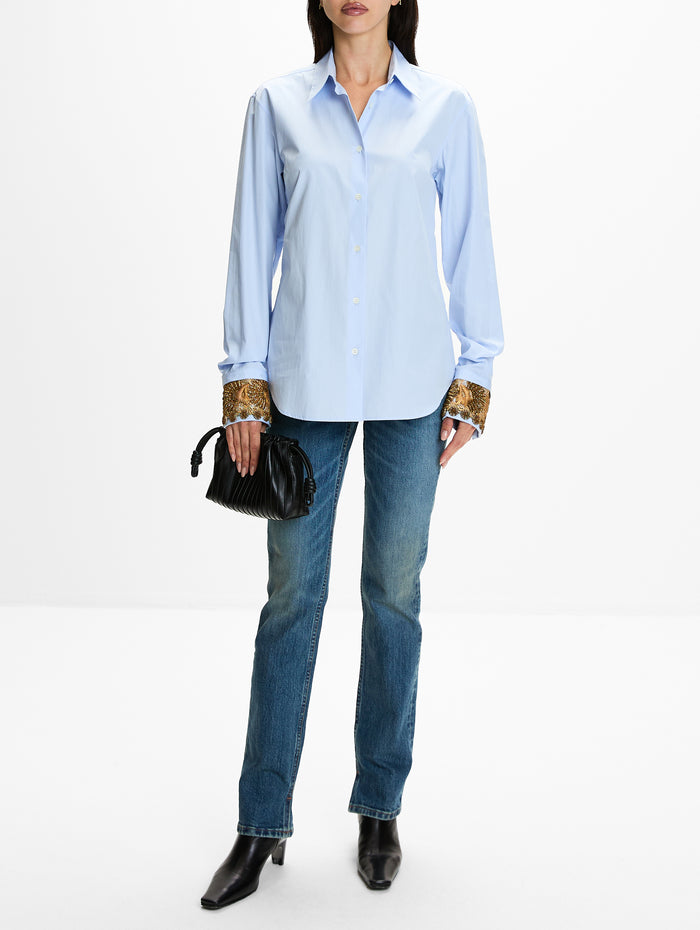 Chloris Shirt,DRIES VAN NOTEN,LIGHT BLUE,Image 1