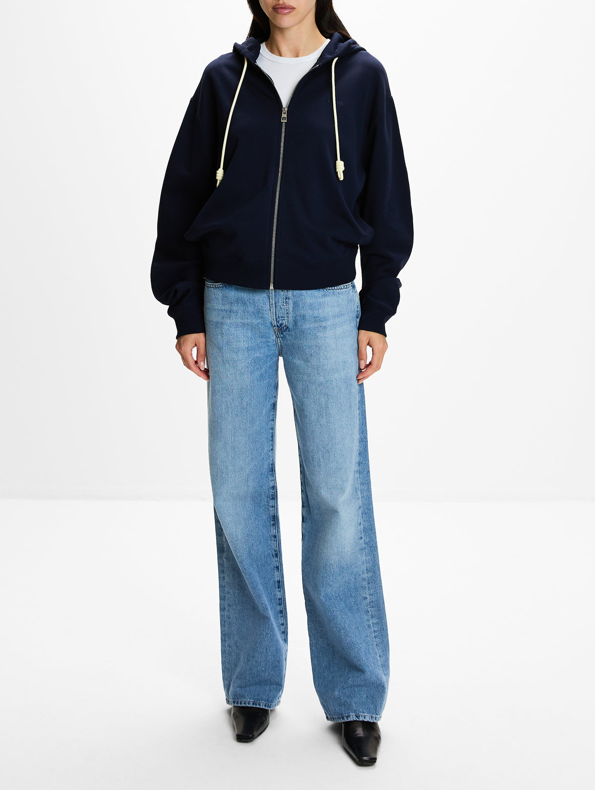 Flamenco Hoodie,LOEWE,NAVY BLUE,Image 2