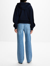 Flamenco Hoodie,LOEWE,NAVY BLUE,Image 3