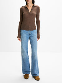 Simone Polo Sweater,CITIZENS OF HUMANITY,MUSHROOM,Image 2