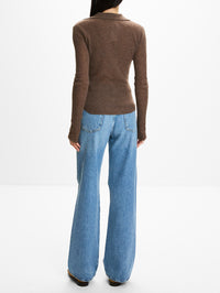 Simone Polo Sweater,CITIZENS OF HUMANITY,MUSHROOM,Image 3
