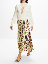Beth Skirt,TANYA TAYLOR,CREAM MULTI,Image 3