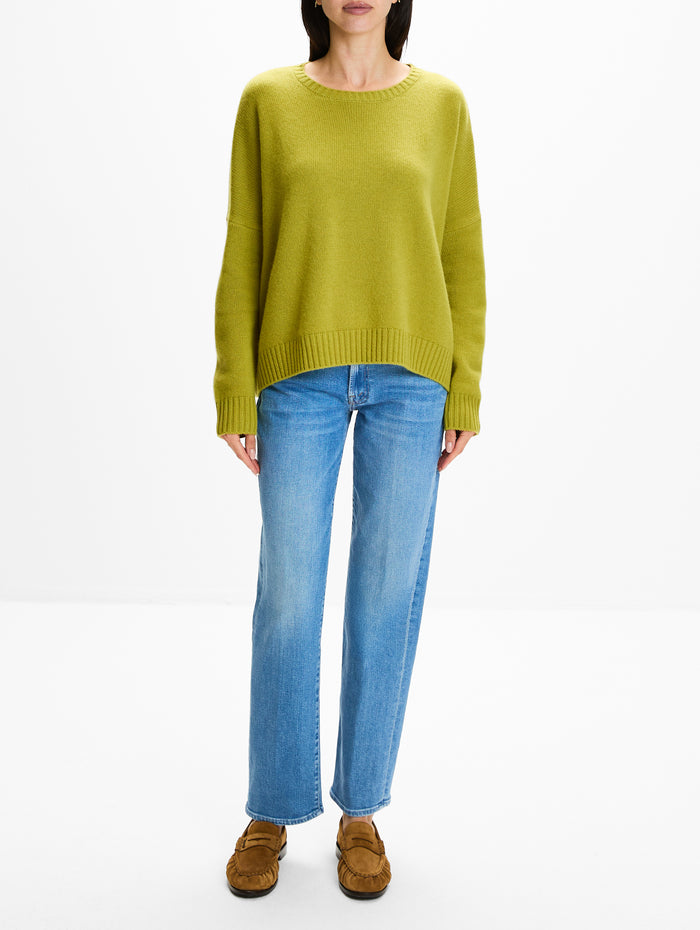 Wide Pullover Sweater,ORGANIC,FAWN,Image 1