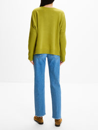 Wide Pullover Sweater,ORGANIC,FAWN,Image 3