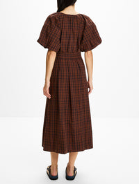 Fairground Dress,THE GREAT,WOODCREST PLAID,Image 4