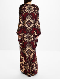 One Palm Tunic Dress,JOHANNA ORTIZ,WINE SAND,Image 4
