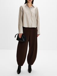 Carlien Pant,BY MALENE BIRGER,COFFEE BROWN,Image 2
