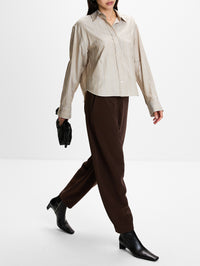 Carlien Pant,BY MALENE BIRGER,COFFEE BROWN,Image 3