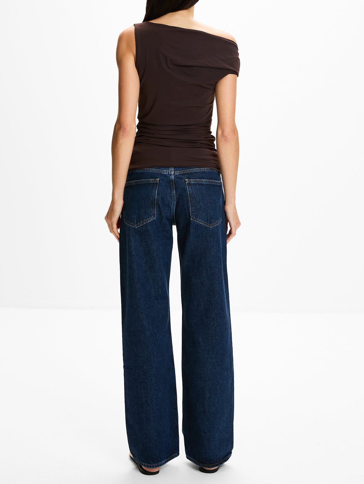 Carlin Top,AGOLDE,CHOCO DARK BROWN,Image 3