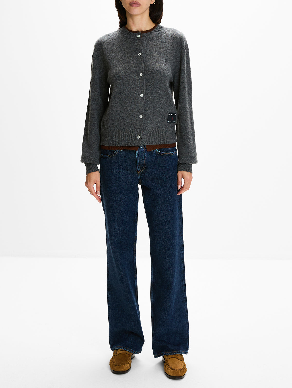 Cardigan,MARNI,GRAPHITE,Image 2