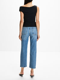 Carlin Top,AGOLDE,BLACK,Image 3
