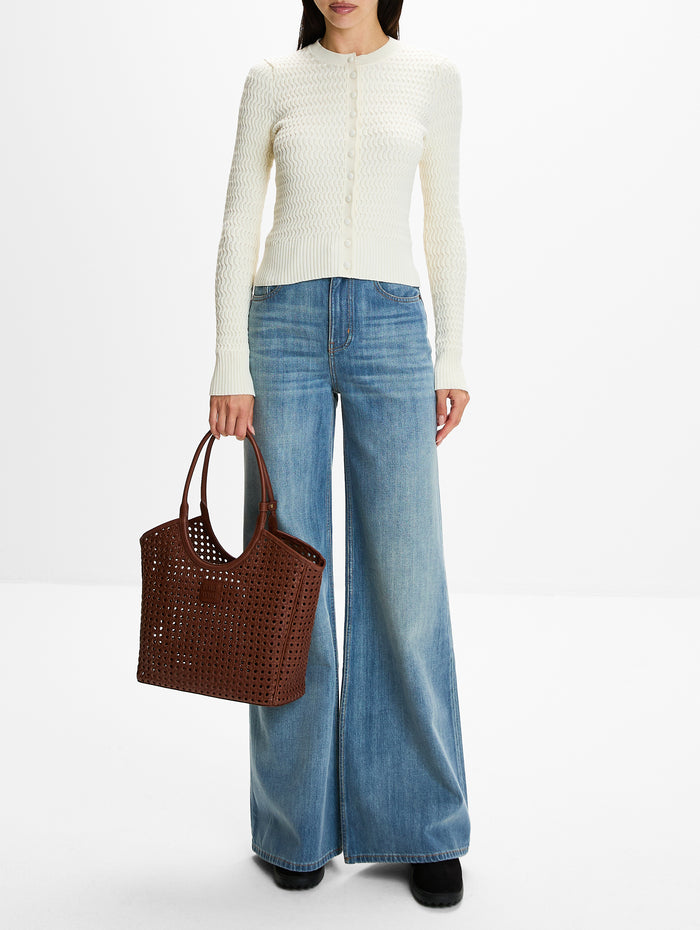 Marci Cardigan,PROENZA SCHOULER WHITE LABEL,VANILLA,Image 1