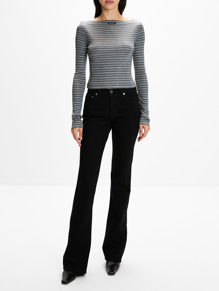 Longsleeve Shirt,MIU MIU,SLATE WHITE,Image 1