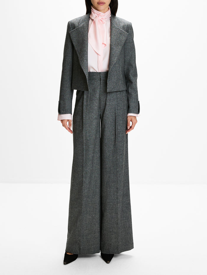 Lauren Cropped Jacket,SASUPHI,GREY,Image 1