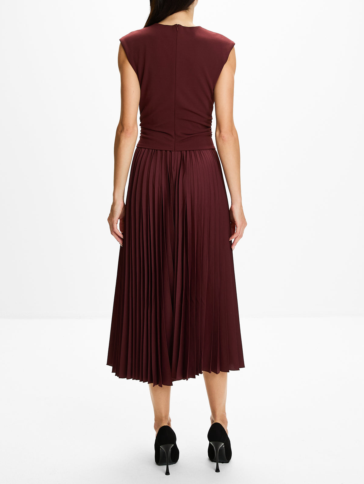 Carly Dress,TANYA TAYLOR,DEEP REDWOOD,Image 4