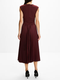 Carly Dress,TANYA TAYLOR,DEEP REDWOOD,Image 4