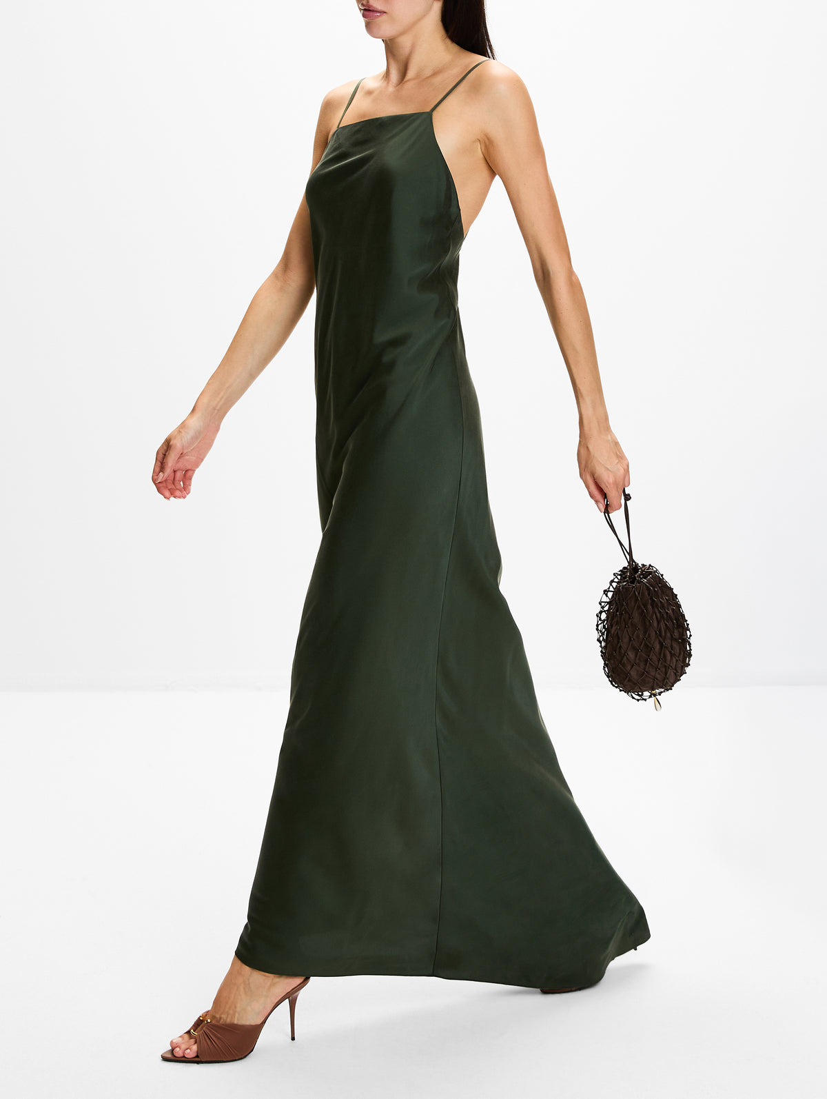 Scoop Back Slip Dress,TWP,ROSIN,Image 3