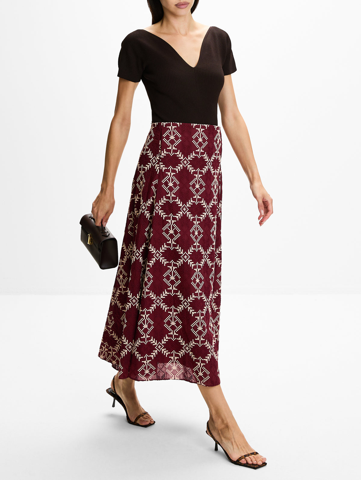 Song Ankle Skirt,JOHANNA ORTIZ,WINE,Image 3