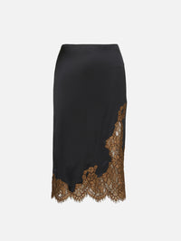 Shiny Statement Skirt,DOROTHEE SCHUMACHER,BLACK,Image 1