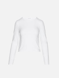 Jamie Long Sleeve Shirt,PERFECTWHITETEE,WHITE,Image 1