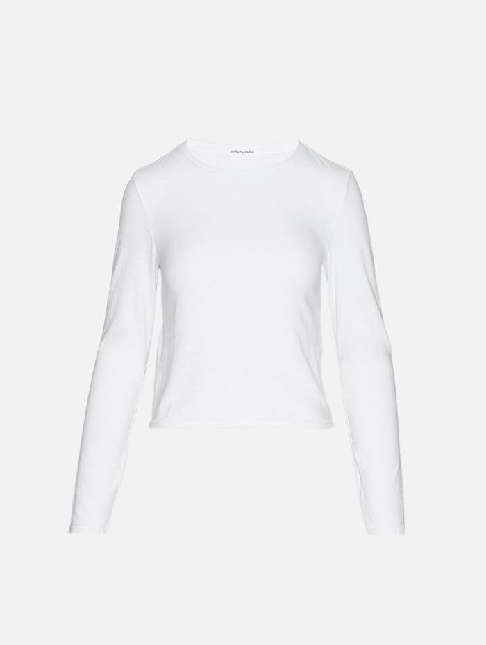 Jamie Long Sleeve Shirt,PERFECTWHITETEE,WHITE,Image 1
