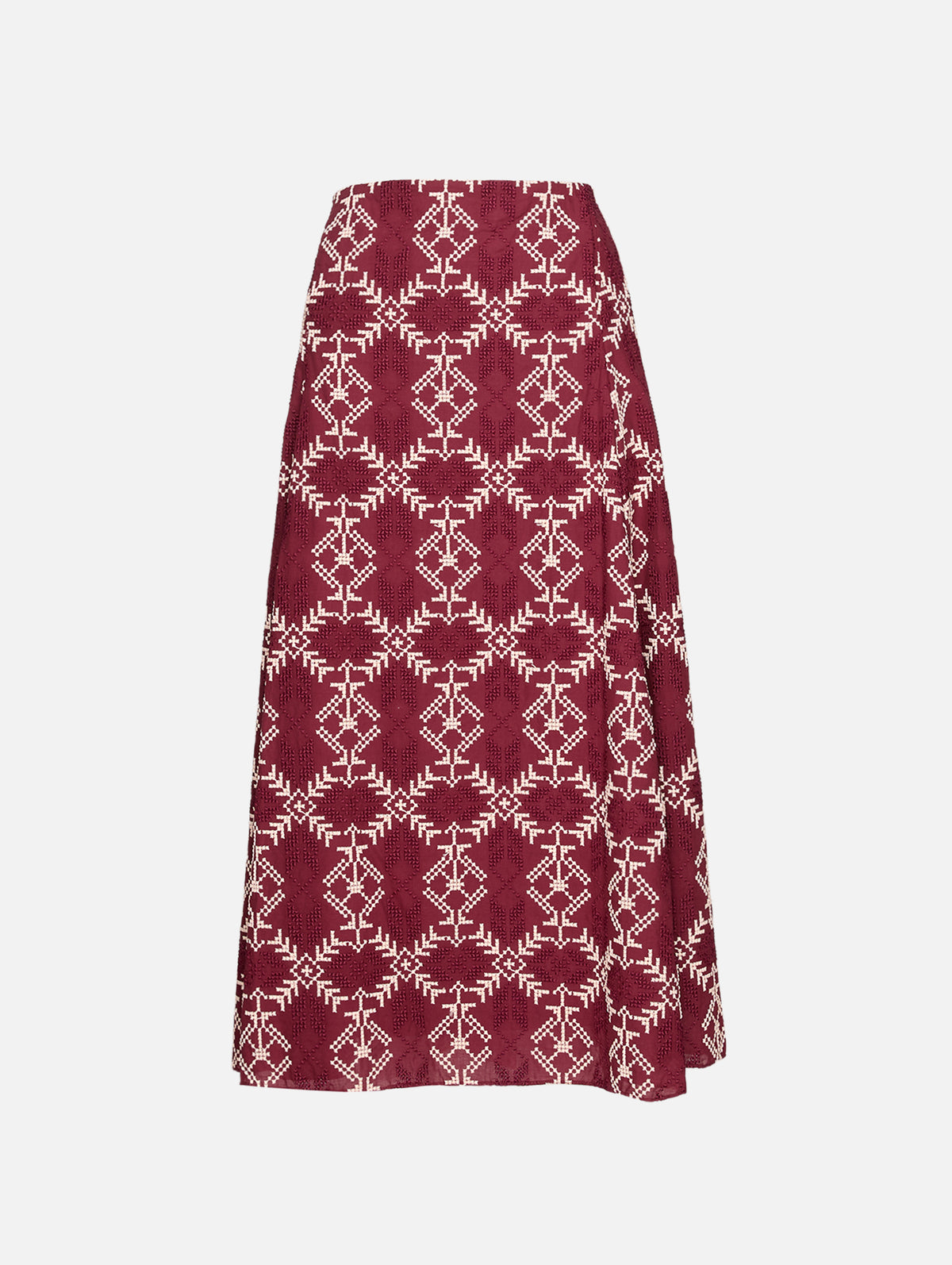 Song Ankle Skirt,JOHANNA ORTIZ,WINE,Image 1