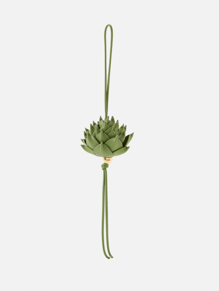 Artichoke Charm Keychain,LOEWE,GREEN,Image 1