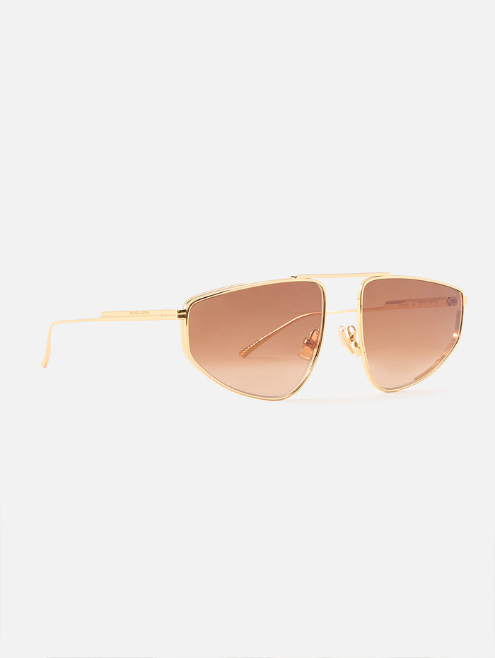 Metal Pilot Sunglasses,KERING EYE - BOTTEGA VENETA,GOLD,Image 1