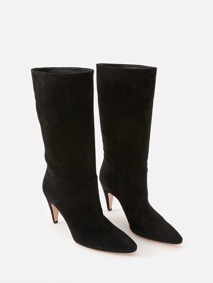 Elise Camoscio Stivale Boot,GIANVITO ROSSI,BLACK,Image 1