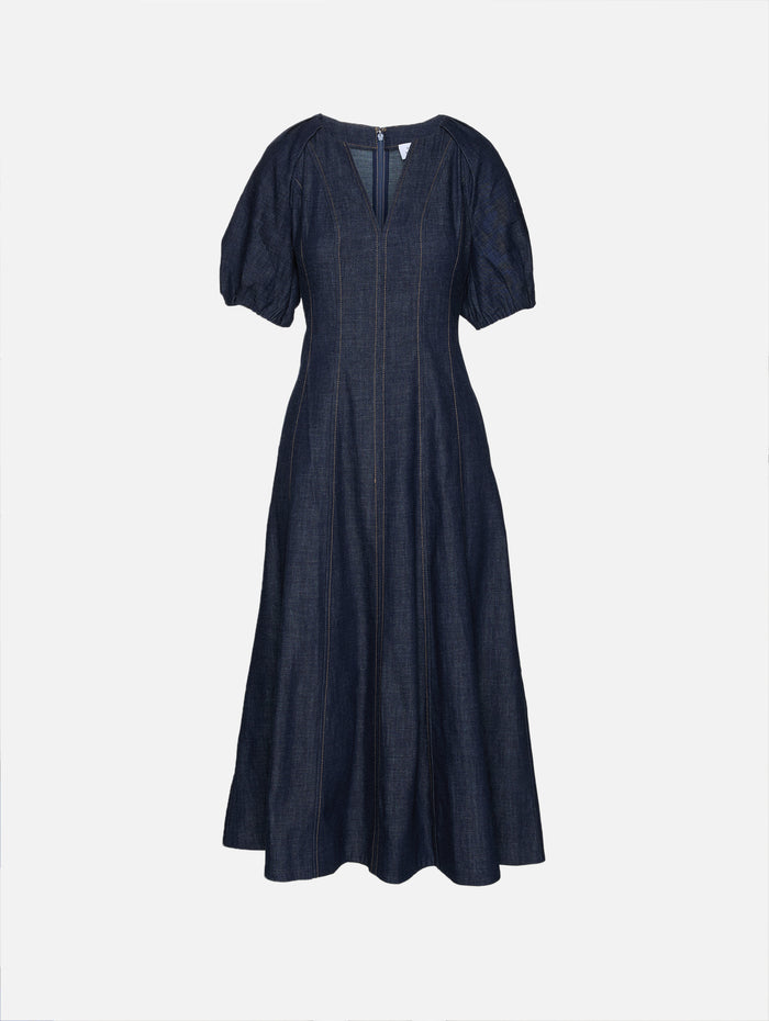 Piper Dress,TANYA TAYLOR,MIDNIGHT RINSE,Image 1