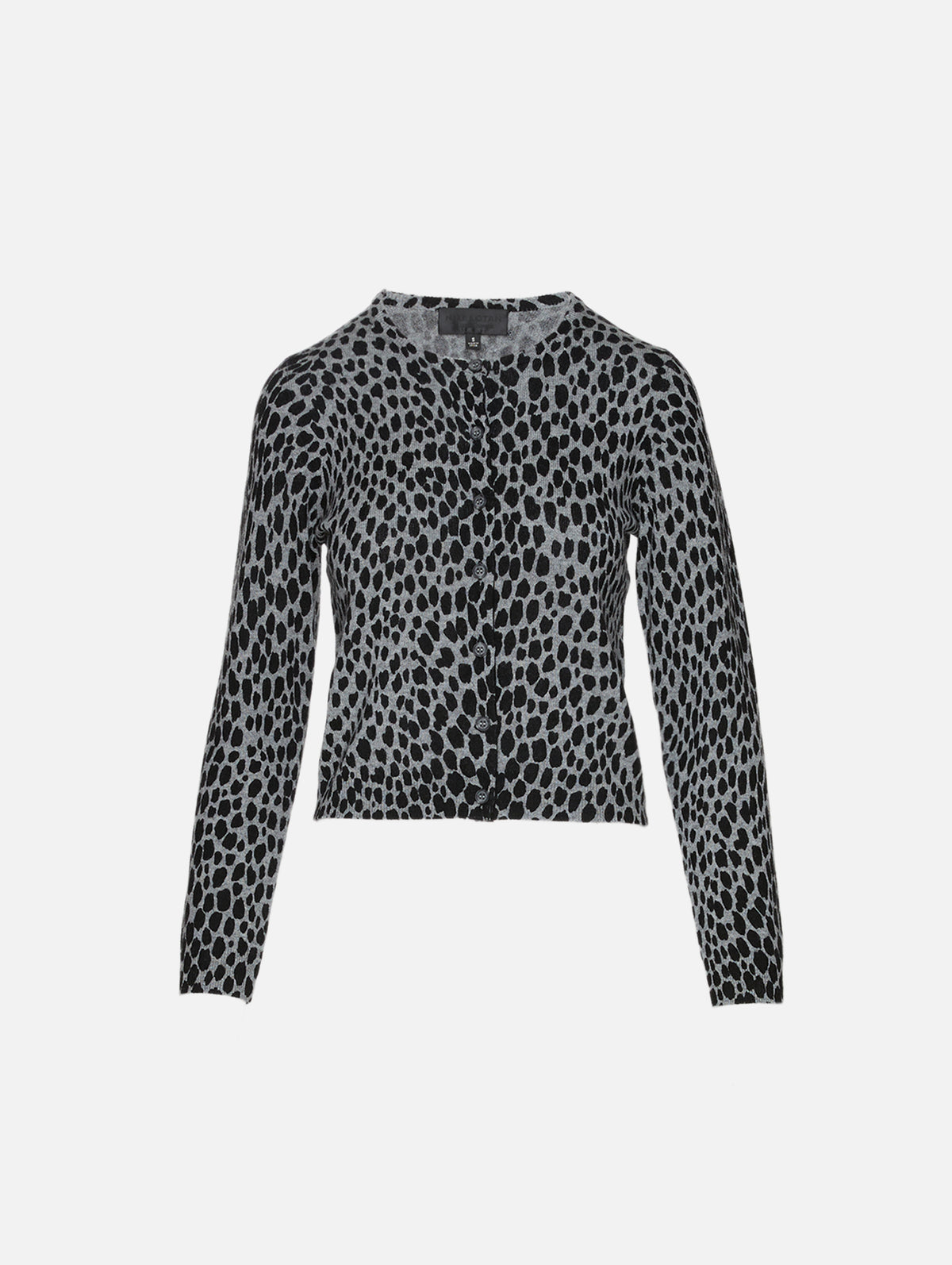 Keelah Cardigan,NILI LOTAN,GREY/BLACK CHEETAH,Image 1