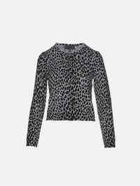 Keelah Cardigan,NILI LOTAN,GREY/BLACK CHEETAH,Image 1