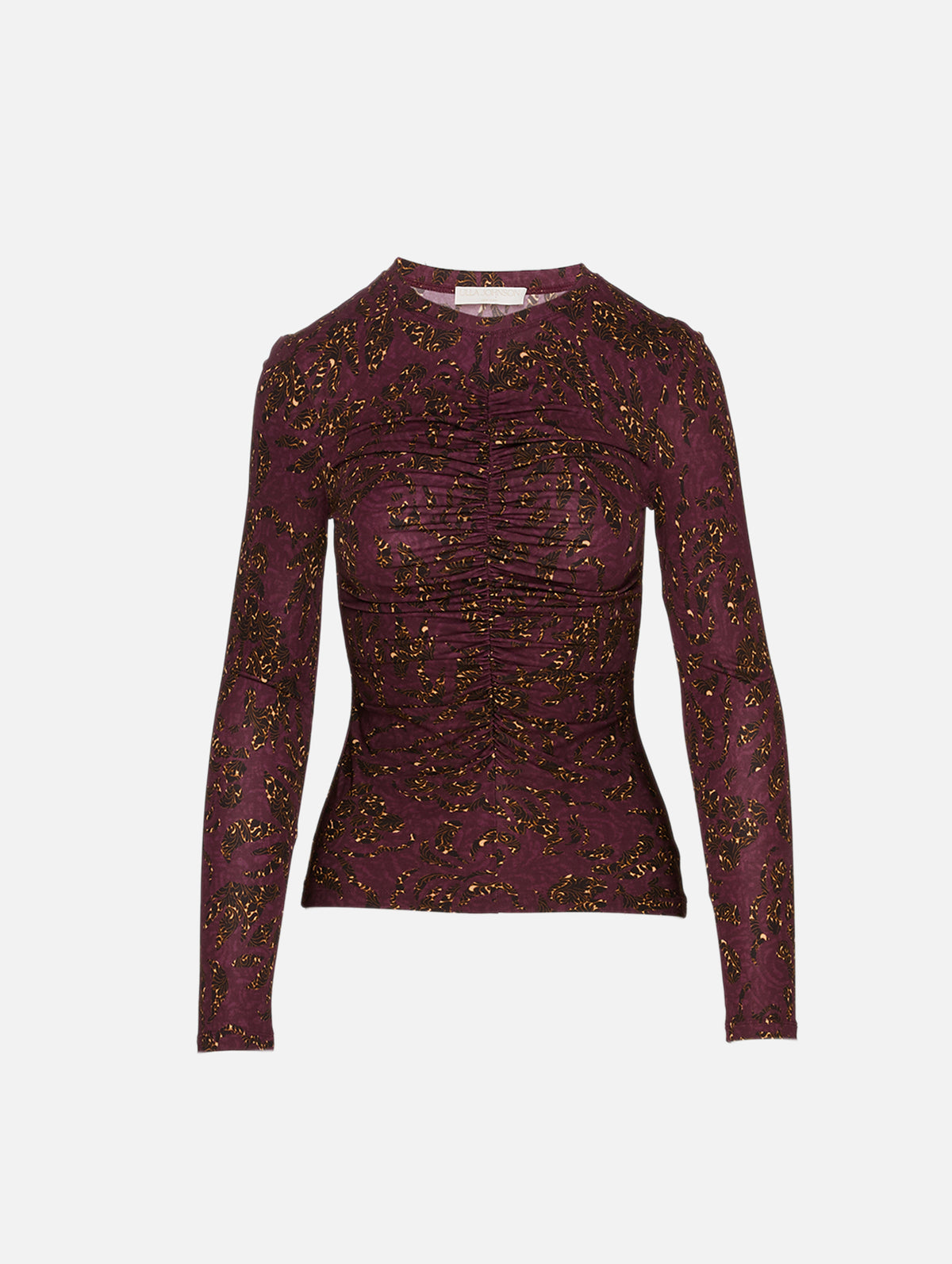 Asha Top,ULLA JOHNSON,CLARET FLORAT,Image 1
