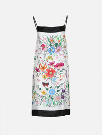 Flora Place Dress,GUCCI,WHITE BLACK MULTI,Image 1