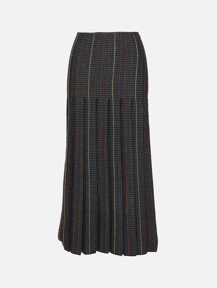 Prism Skirt,GABRIELA HEARST,CHARCOAL MULTI,Image 1
