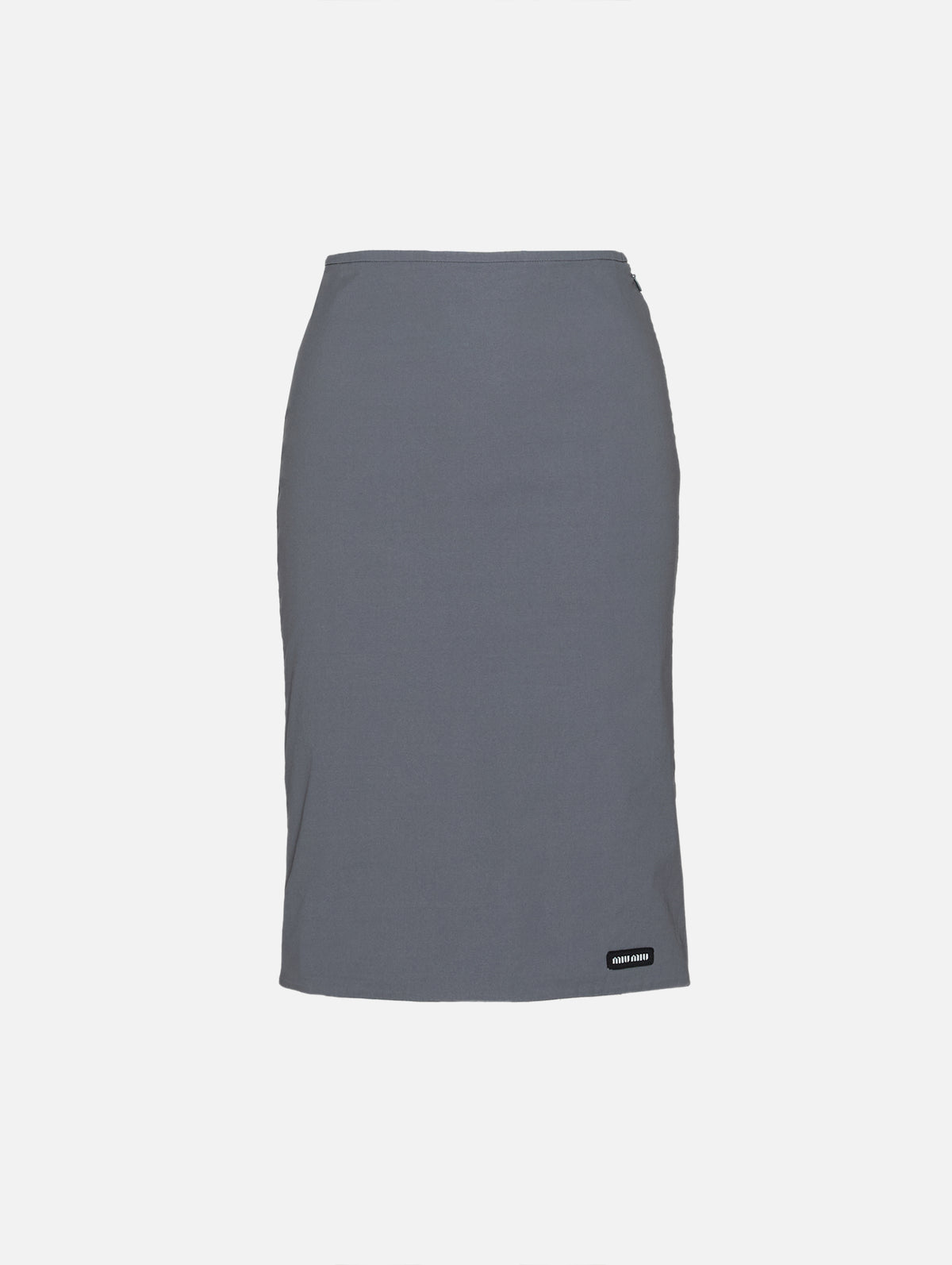 Skirt,MIU MIU,GREY,Image 1