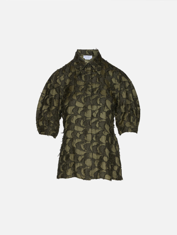 Sansi Top,GABRIELA HEARST,OLIVE,Image 1