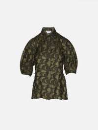 Sansi Top,GABRIELA HEARST,OLIVE,Image 1