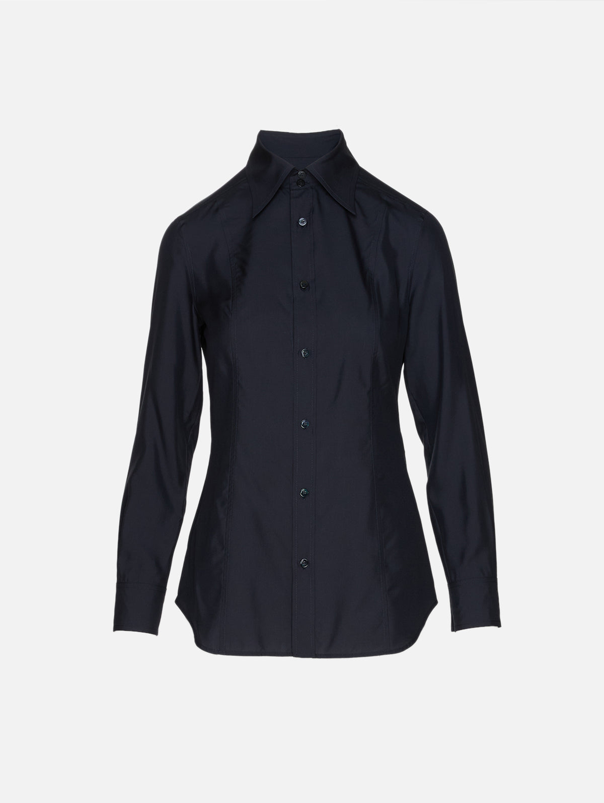 Long Sleeve Collared Shirt,GUCCI,INK,Image 1