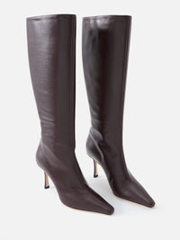 Agathe Boot 85mm,JIMMY CHOO,DEEP MERLOT,Image 2
