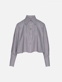 Durham Blouse,RÙADH,BROWN HOUNDSTOOTH,Image 1