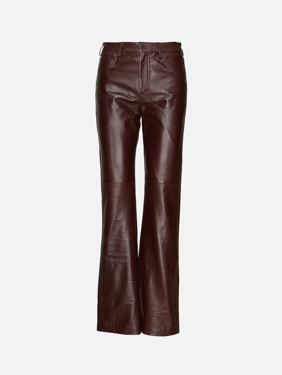 Joan Leather Pant,NILI LOTAN,MERLOT,Image 1