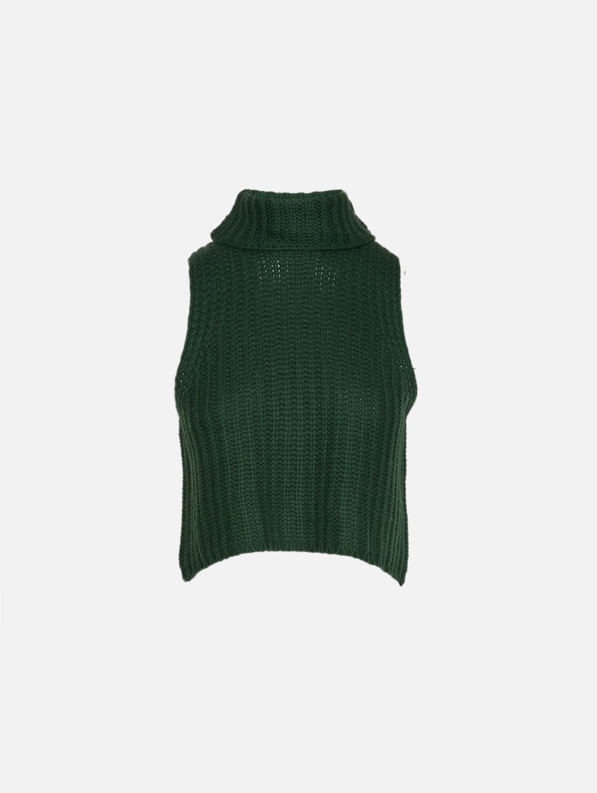 Saige Cropped Turtleneck Sweater,SABLYN,HUNTER GREEN,Image 2