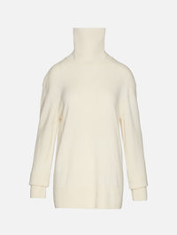 Cashmere Turtleneck,TOTÉME,ECRU,Image 1