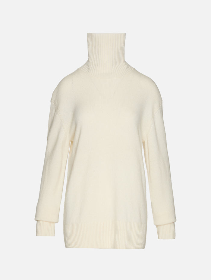 Cashmere Turtleneck,TOTÉME,ECRU,Image 1